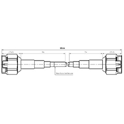 HS-Reinforced-NM To Reinforced-NM With K402 Cable XXcm (18G)